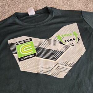 VINTAGE Soccer Coerver Coaching Men's M Short Sleeve Shirt/Jersey, Green‎